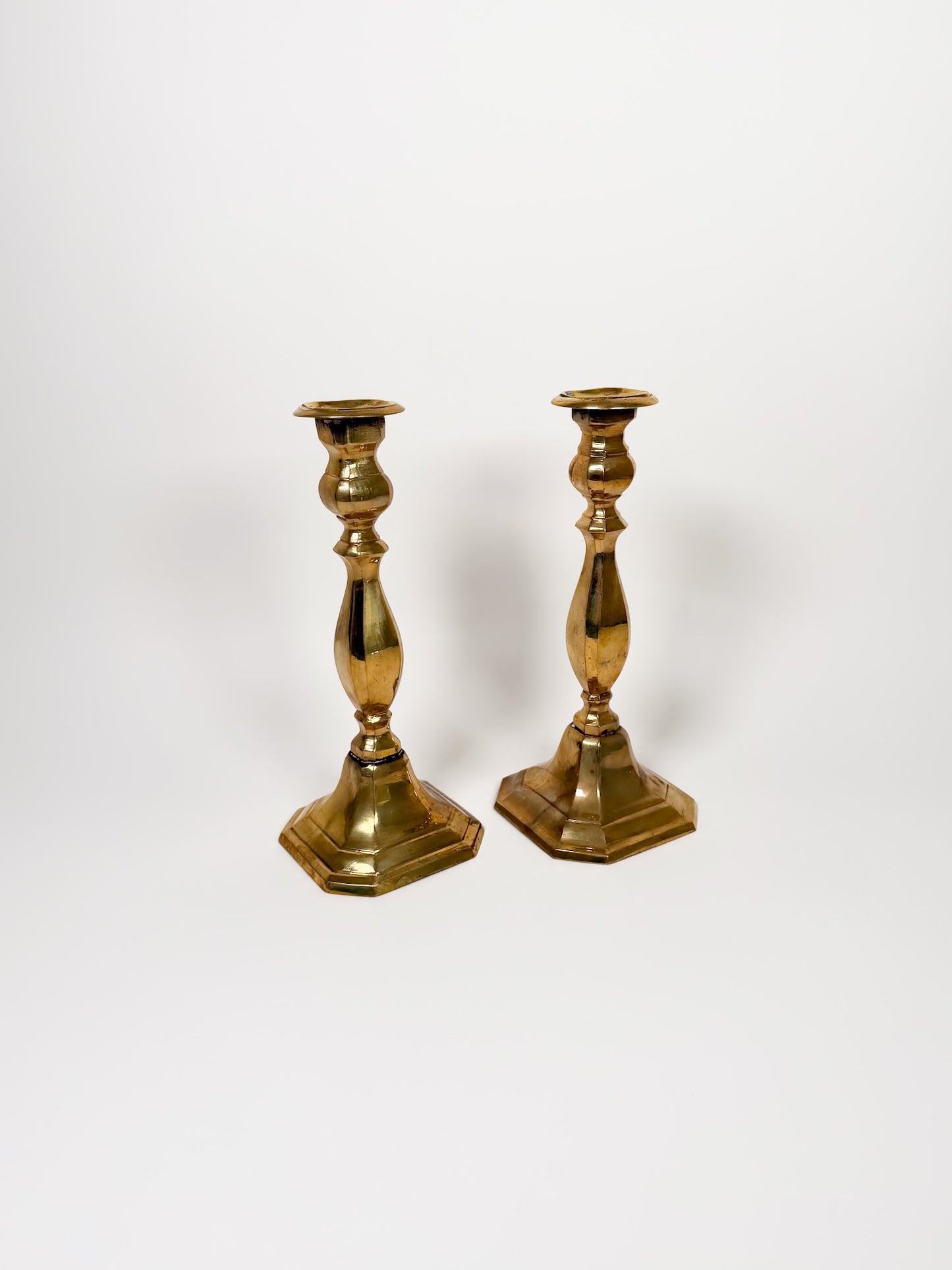 Vintage Brass Candle Holders