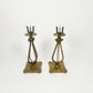 Vintage Brass Candle Holders