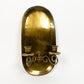 Vintage Brass Oval Sconce