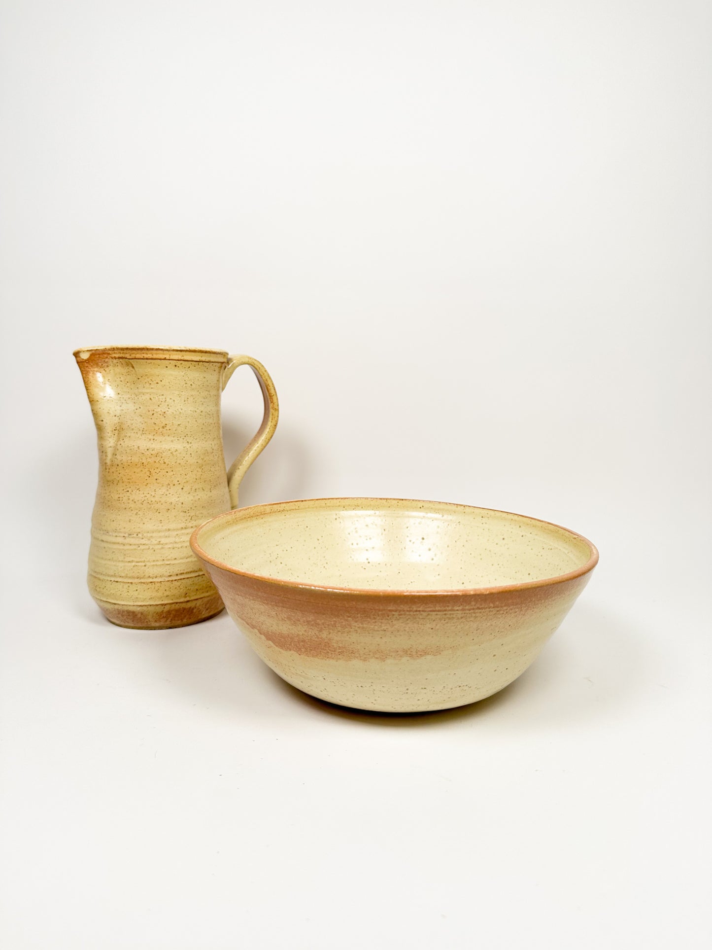 Handmade Speckle Pottery Set