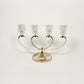 Metal & Glass Candle Holder