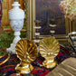Vintage Gold Shell Bookends