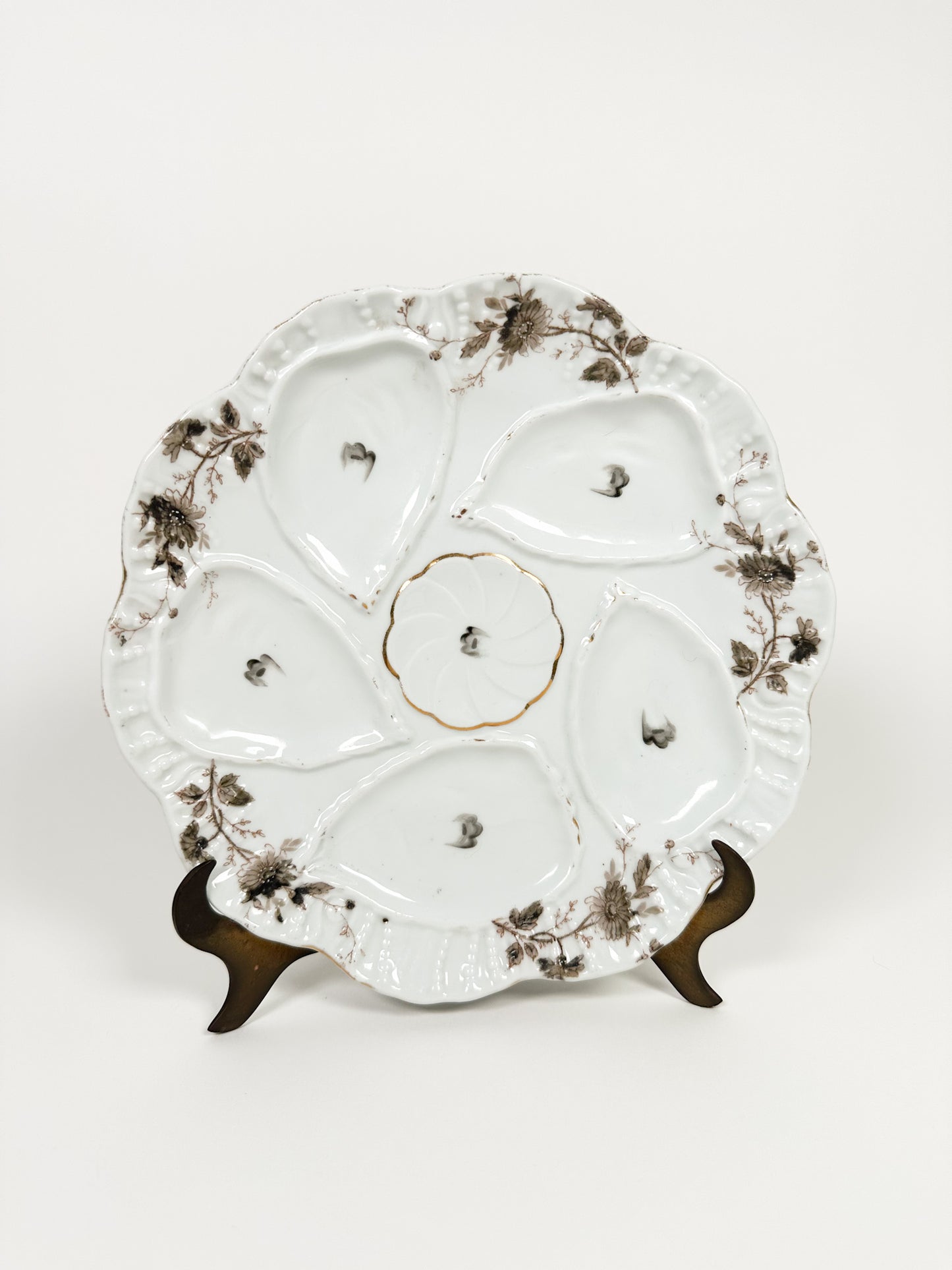 Antique Mark & Gutherz Carlsbad Austria Oyster Plate