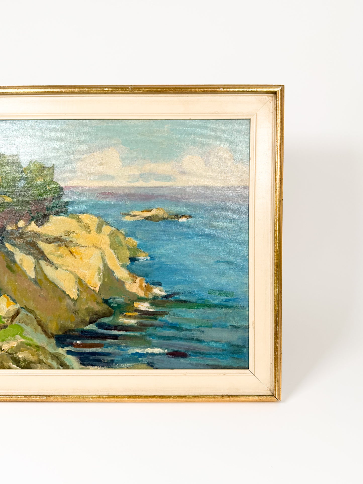 Original 1940’s Seascape Oil Painting
