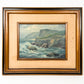 Original Cliffside Seascape Oil Painting