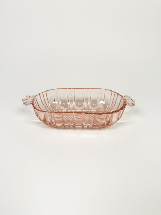 Vintage Petite Pink Depression Glass Dish