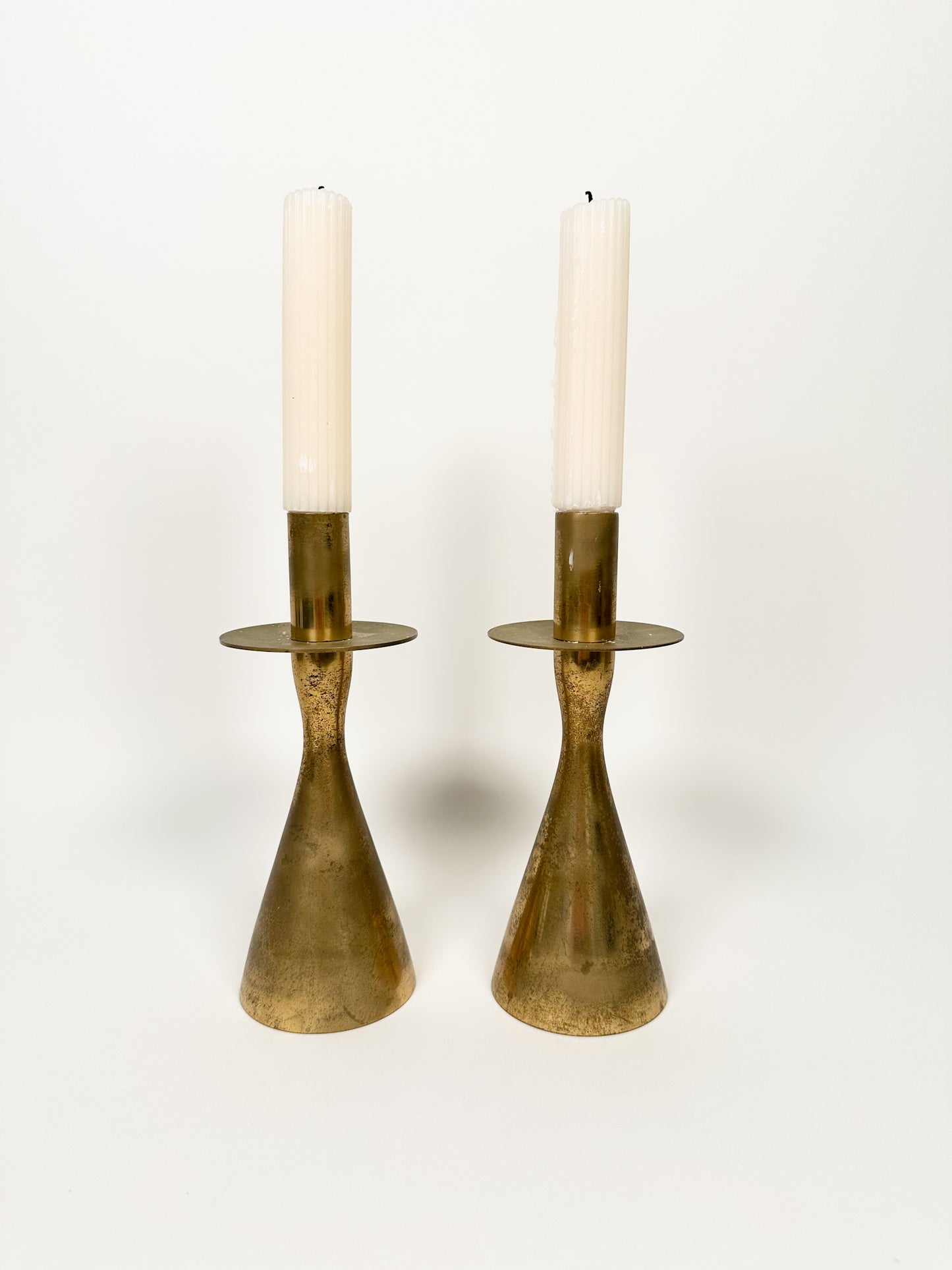 Vintage Brass Candle Holders