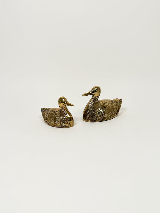 Petite Brass Ducks