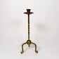 Vintage Single Brass Candle Holder
