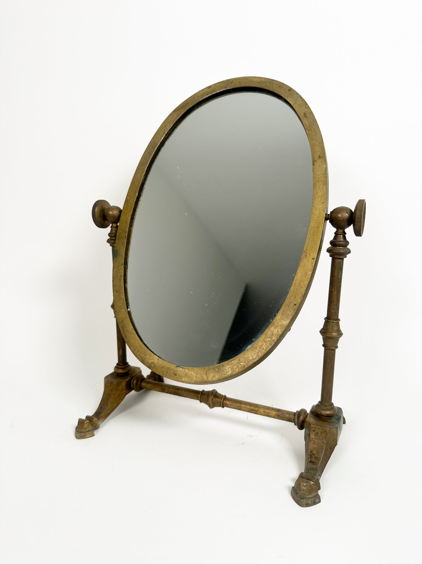 Vintage Brass Vanity Mirror