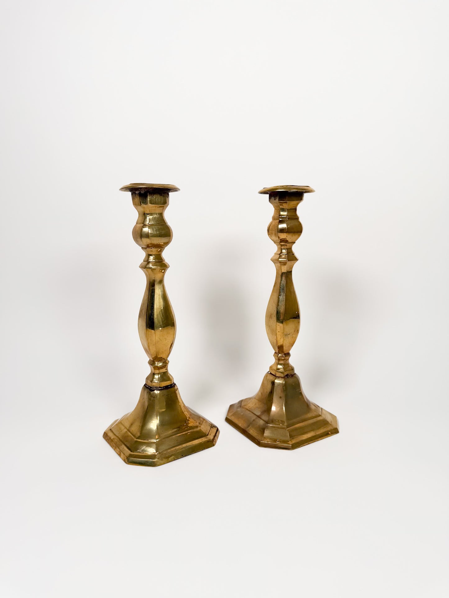 Vintage Brass Candle Holders
