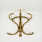 Vintage Large Brass Coat Rack