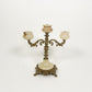 Vintage Onyx & Brass Candelabra