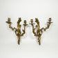 Vintage Brass French Wall Sconces