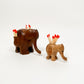 Mid Centurty Wood Elephants