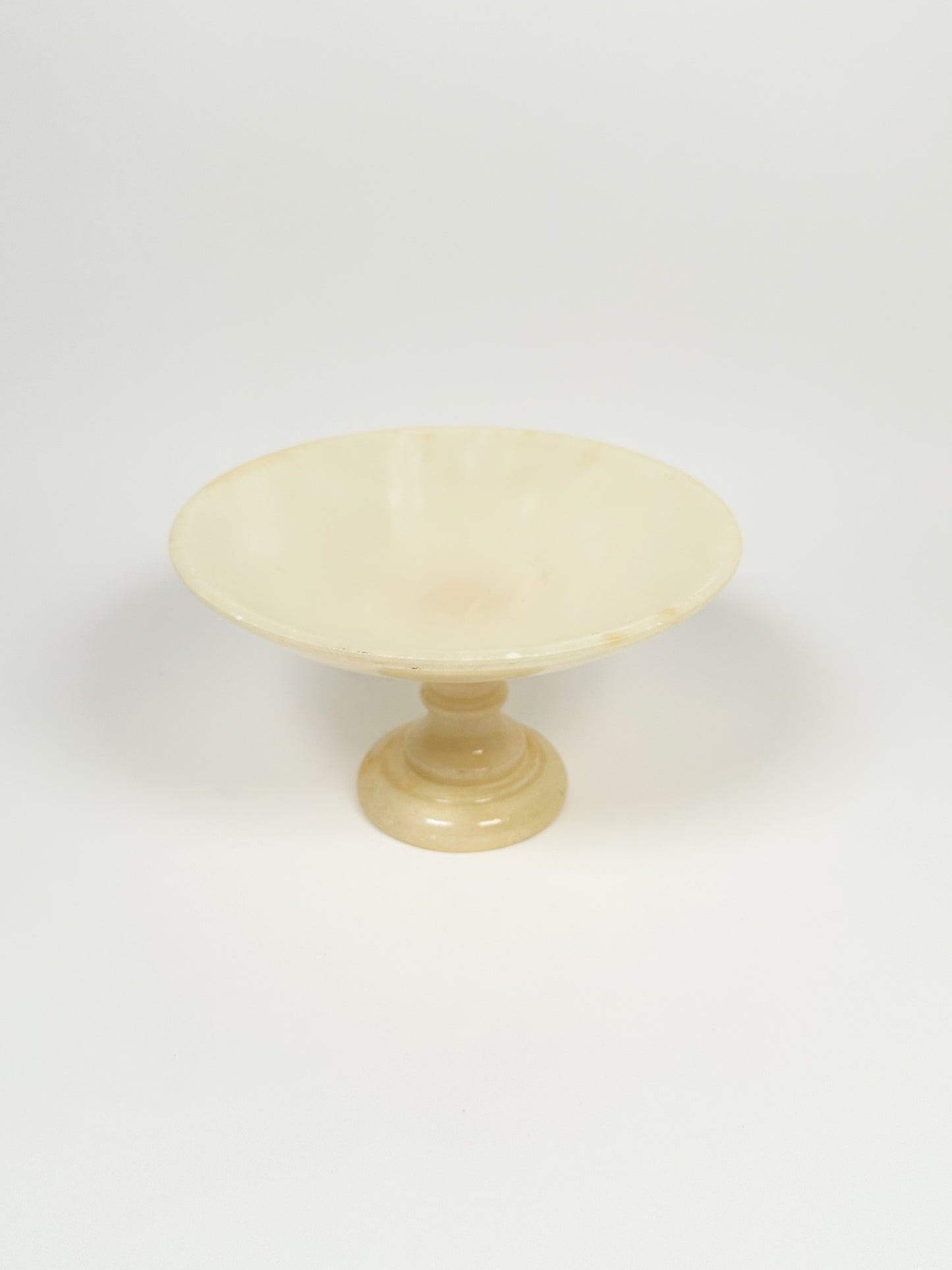 Alabaster Pedestal Dish