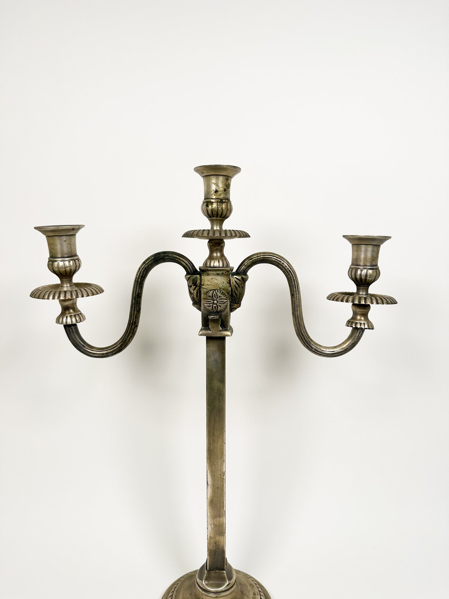 Large Silver Statement Candelabra