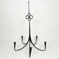 Vintage Wrought Iron Candle Chandelier