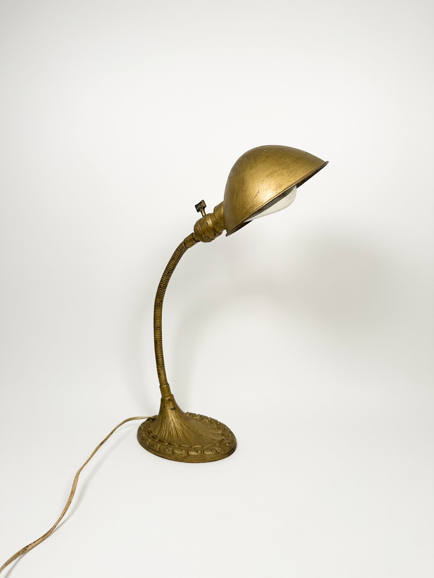 Vintage Gold Gooseneck Lamp