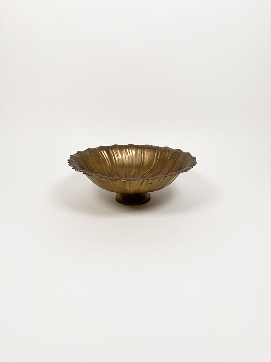 Petite Brass Scallop Bowl