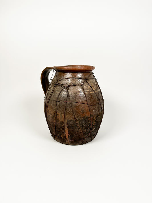 Terracotta Wire Wrapped Pitcher