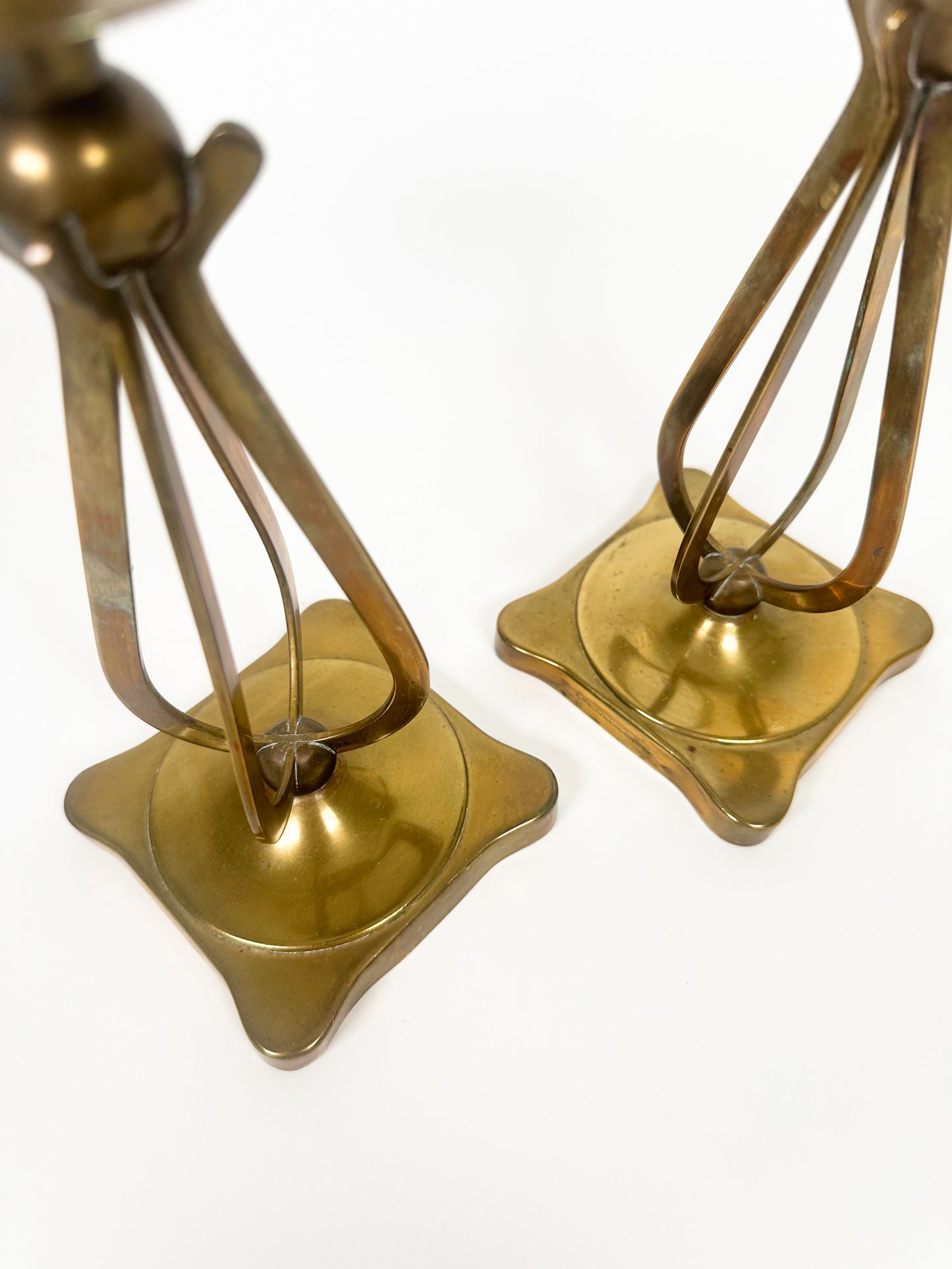 Vintage Brass Candle Holders
