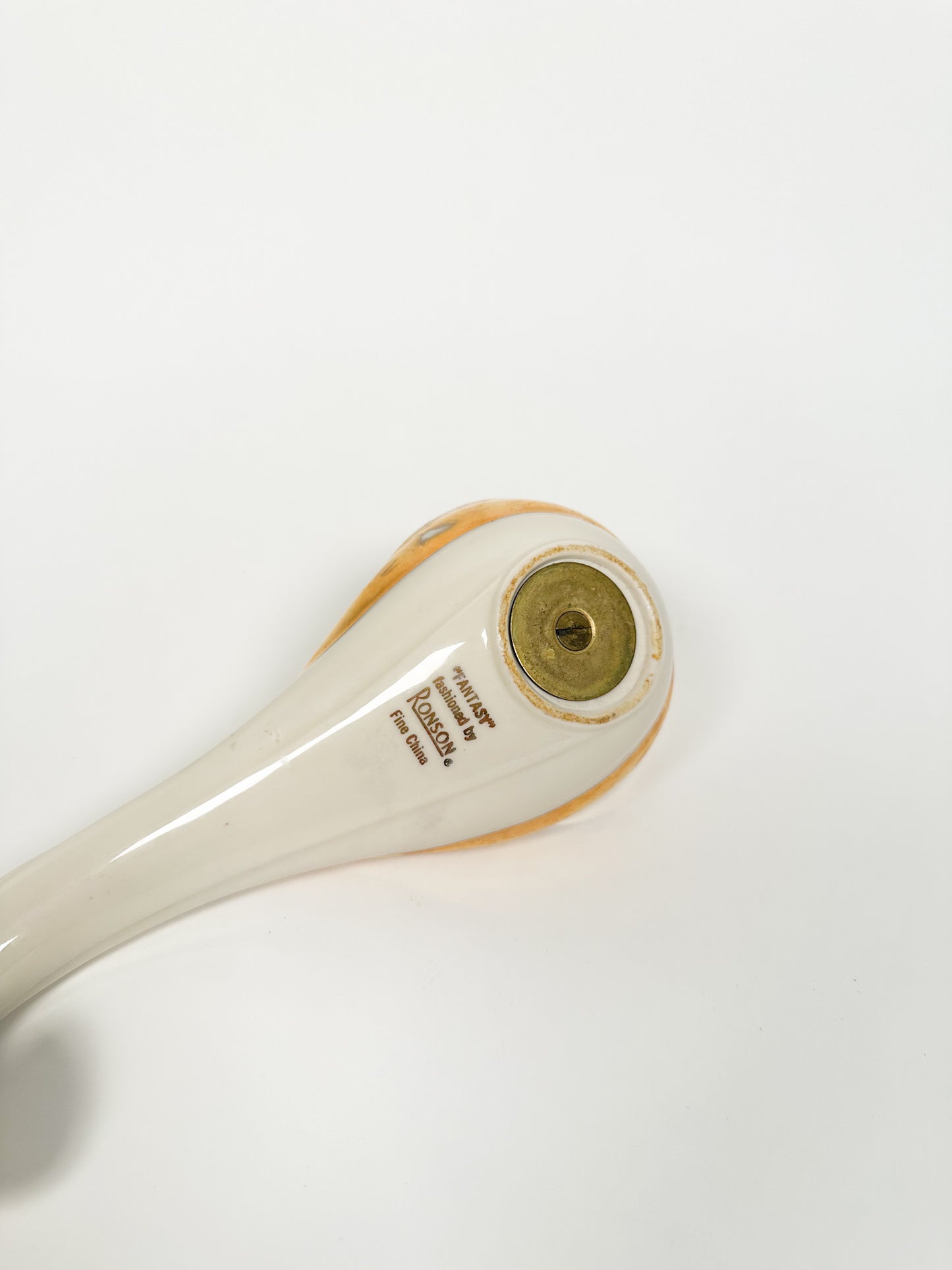 Vintage Gold & White Ronson Table Lighter