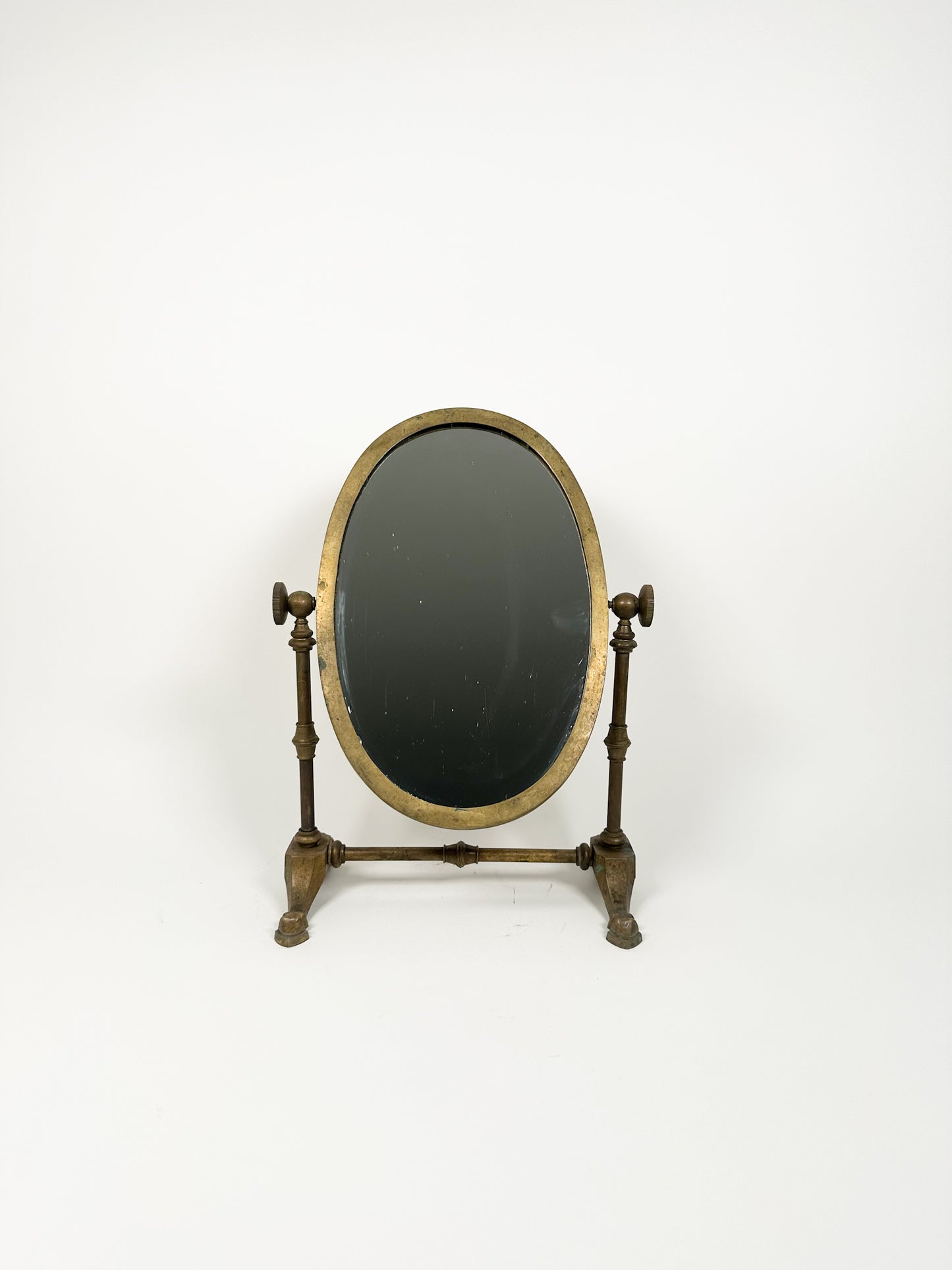 Vintage Brass Vanity Mirror