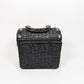 Vintage Black Wicker Handbag