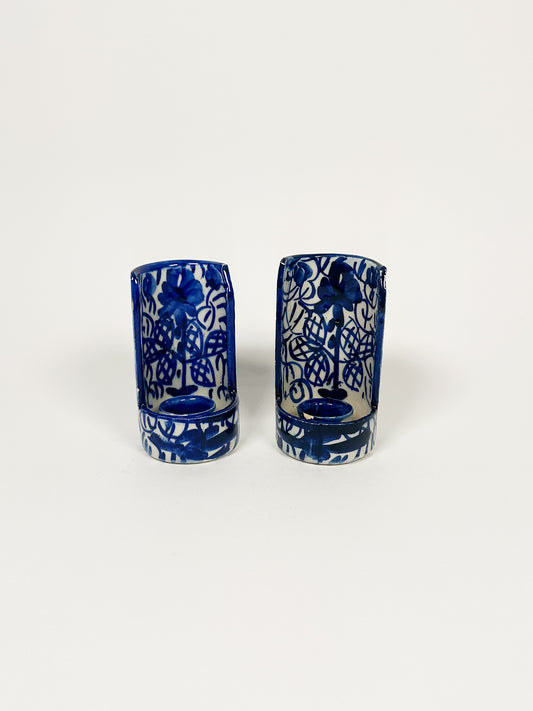 Vintage Handmade Ceramic Candle Holders
