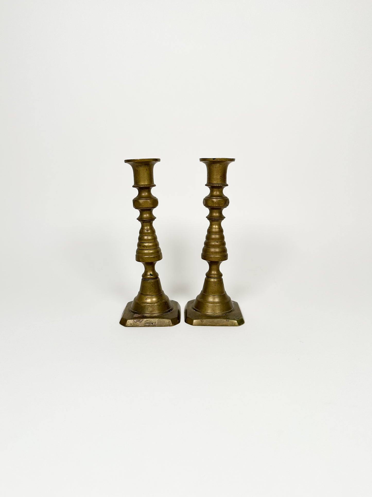 Vintage Brass Candle Holders