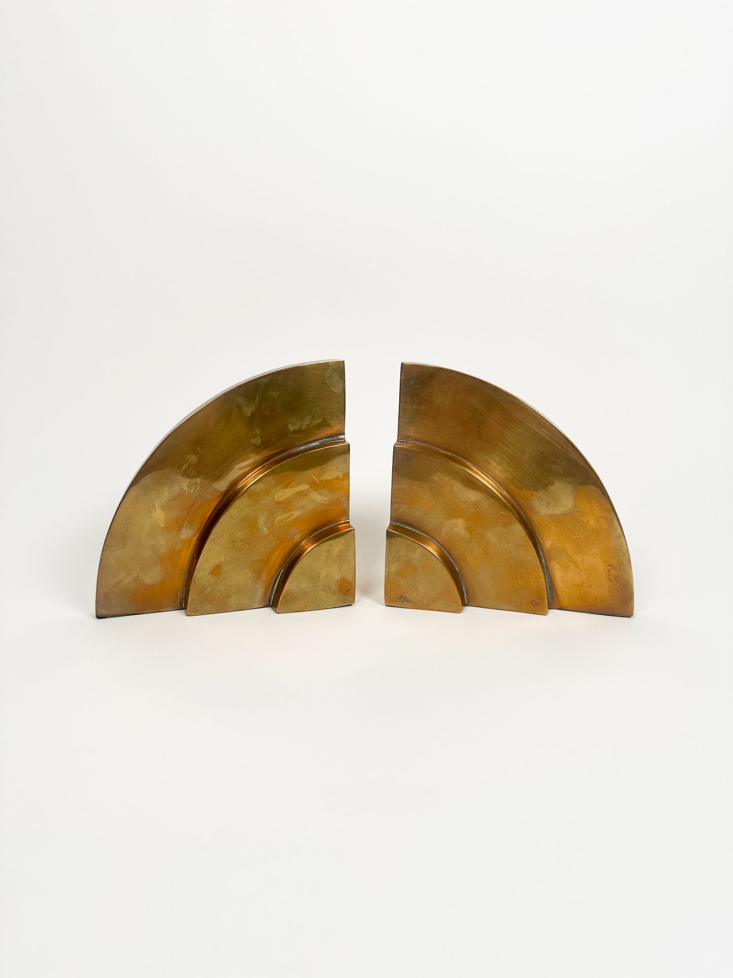 Vintage Brass Art Deco Bookends