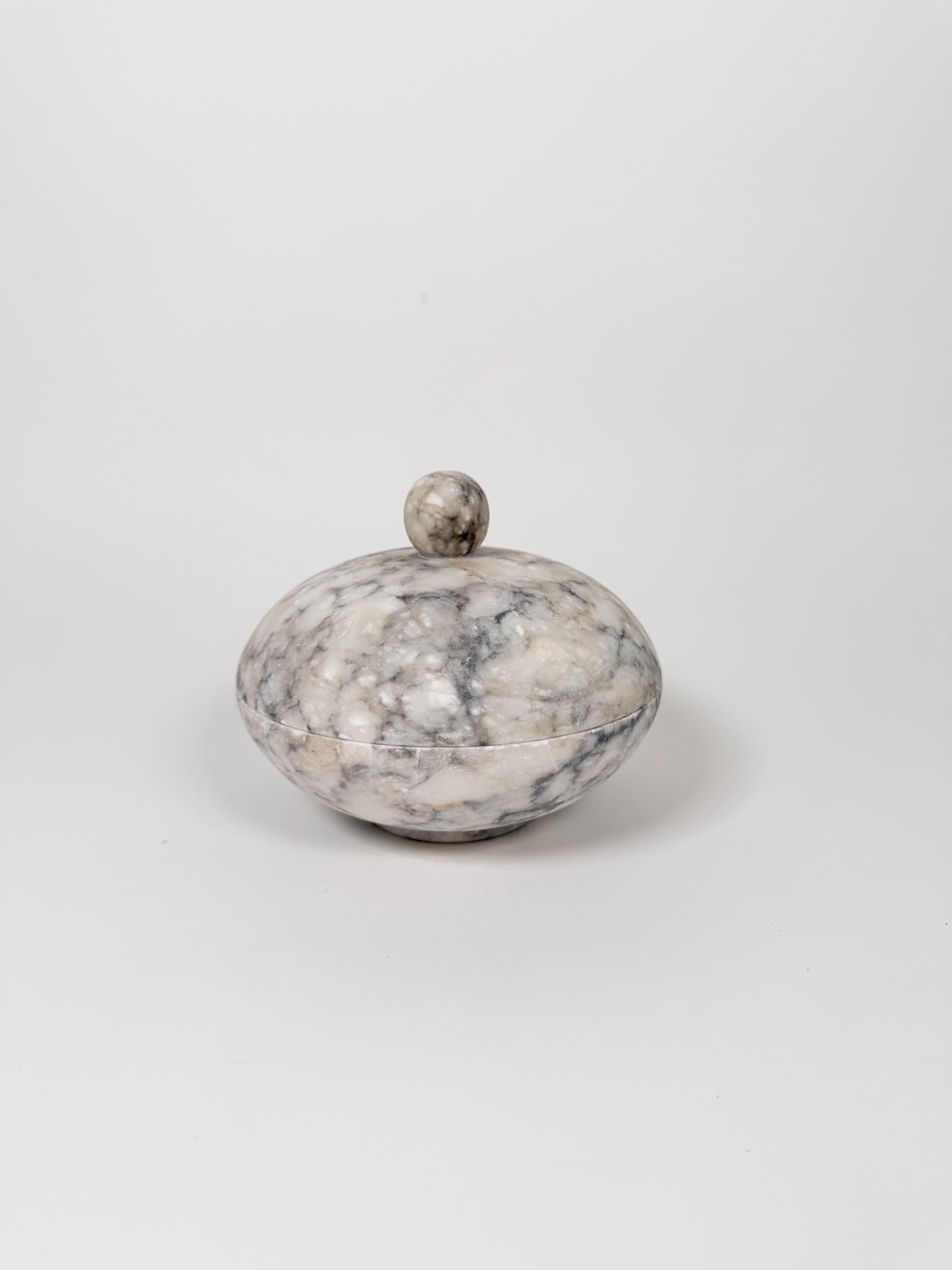 Vintage Alabaster Lidded Jar