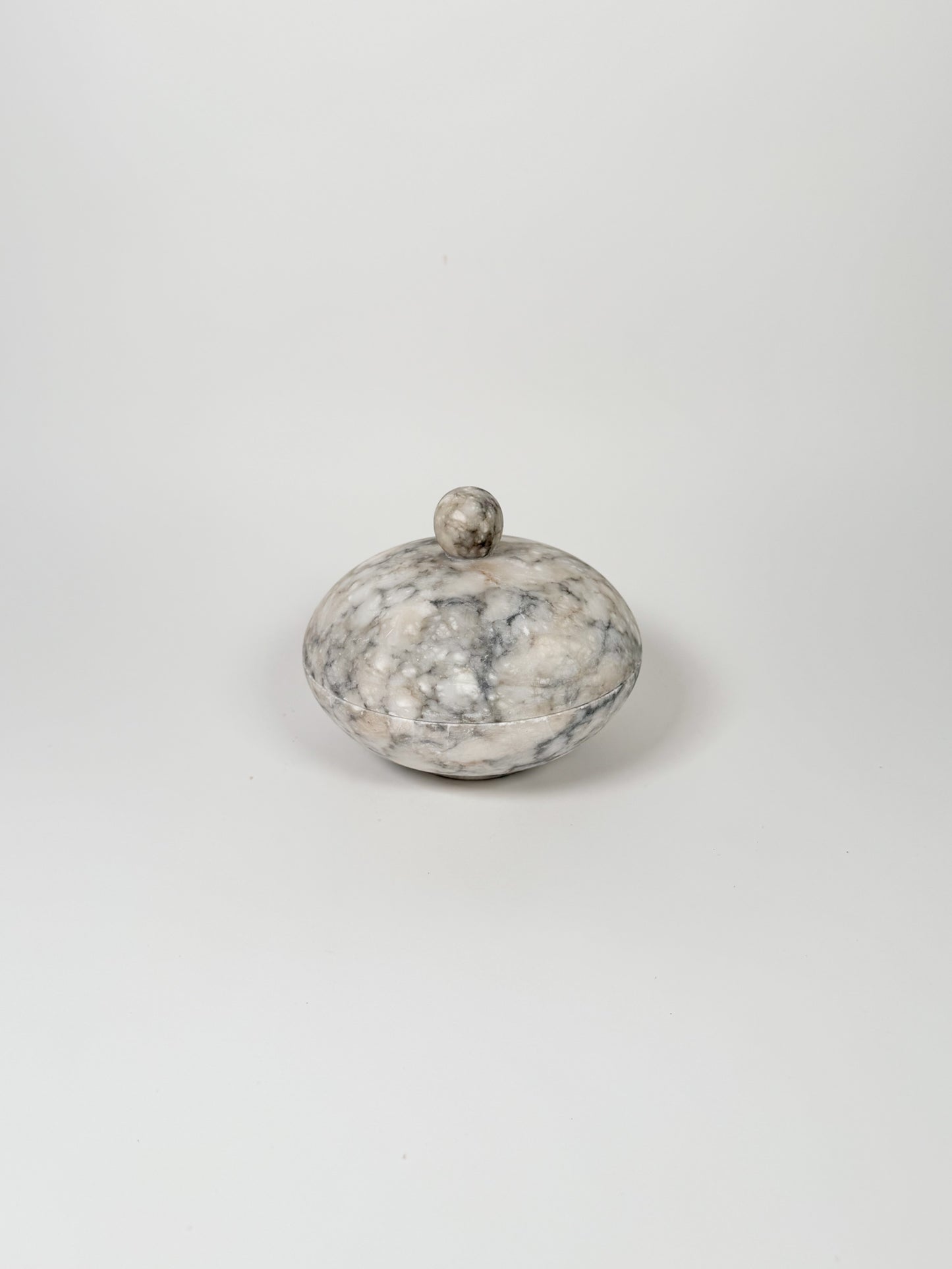 Vintage Alabaster Lidded Jar