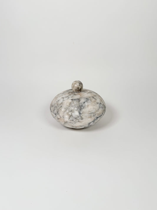 Vintage Alabaster Lidded Jar