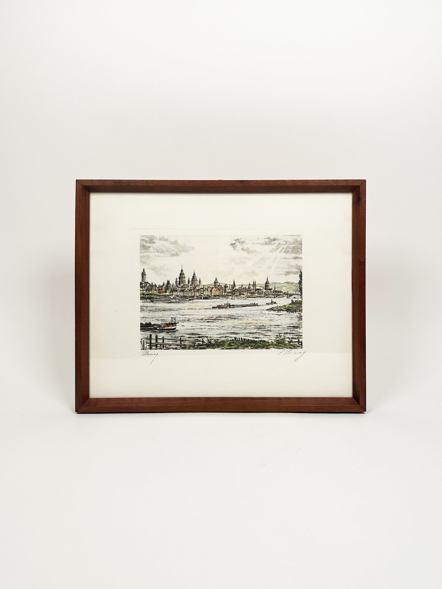 Eurpoean Town Signed Print