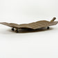 Vintage Footed Brass Leaf Tray