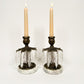 Crystal & Brass Candle Holders