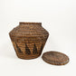 Vintage Woven Lidded Basket