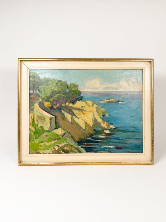 Original 1940’s Seascape Oil Painting