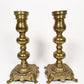 Vintage Ornate Brass Candle Holders