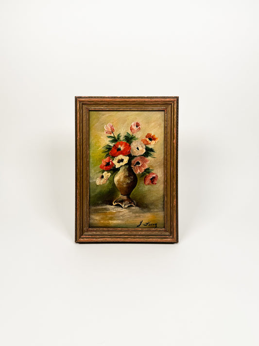 Petite Original Floral Oil Painting