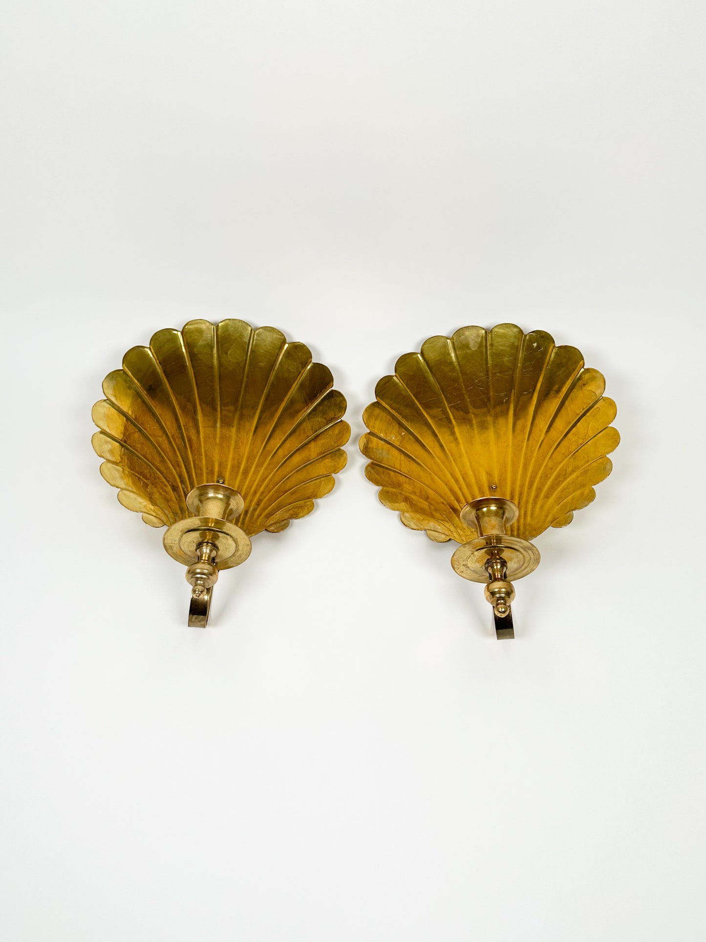 Vintage Brass Sconce Set