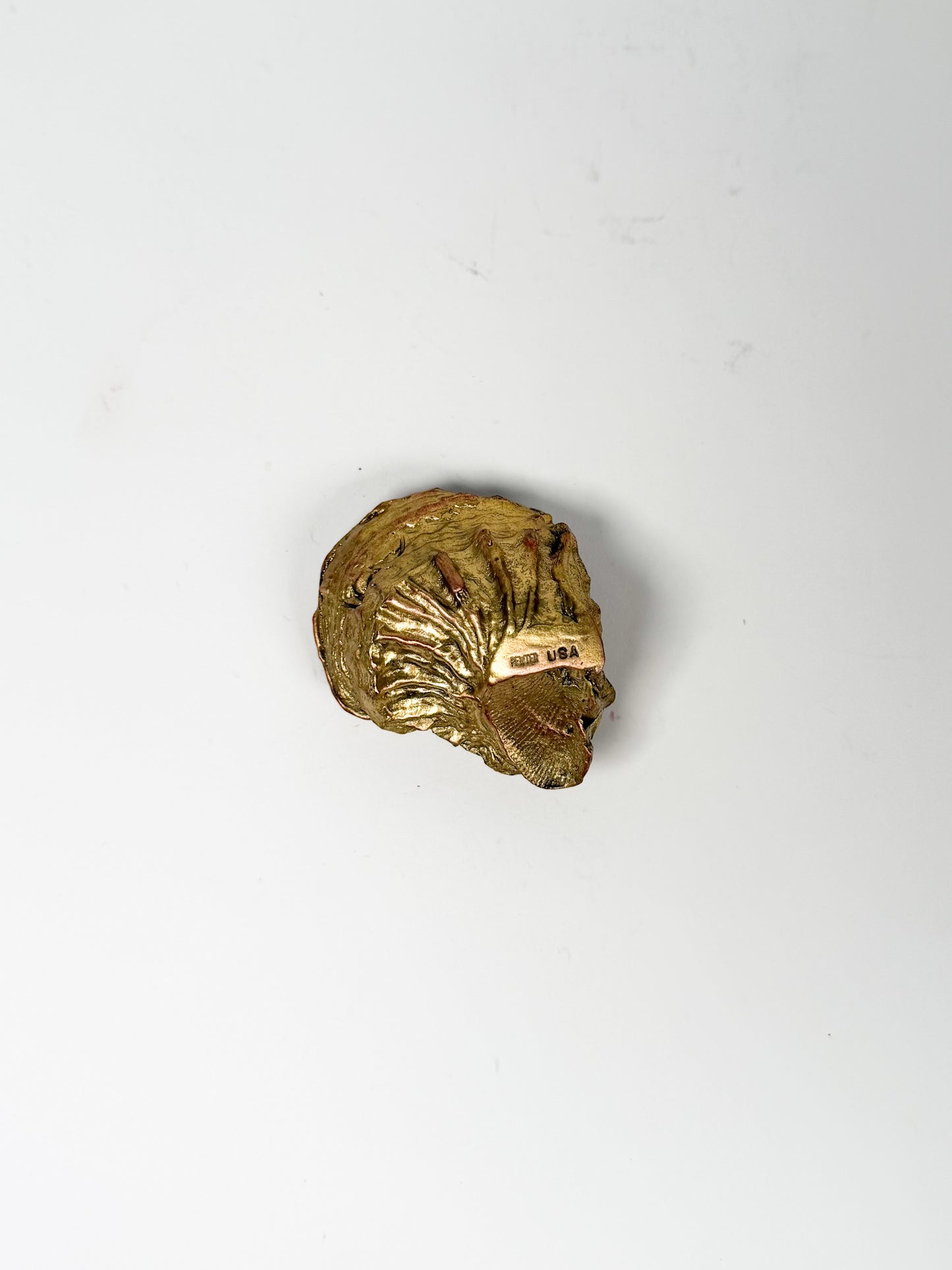 Vintage Pewter Gold Oyster