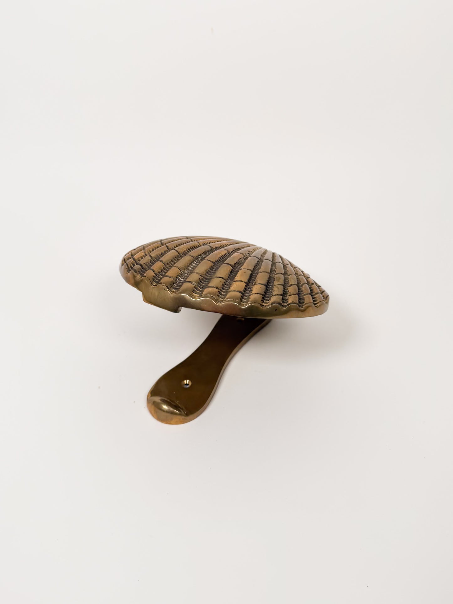 Vintage Brass Scallop Shell Door Knocker