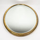 Vintage Brass Oval Mirror