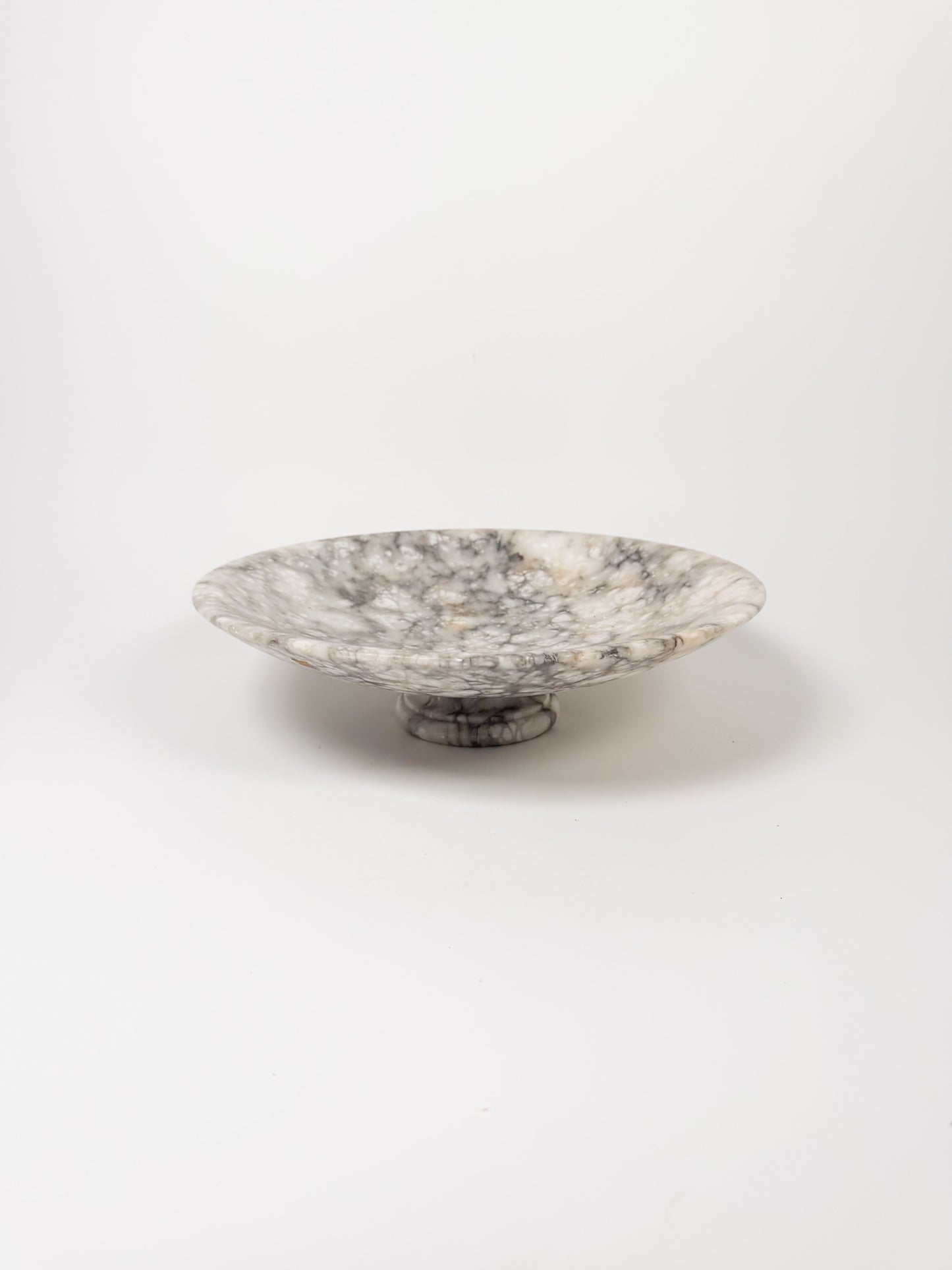 Vintage Alabaster Pedestal Bowl