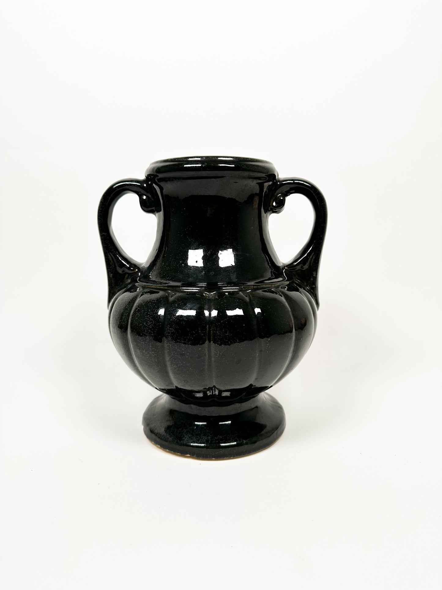 Large Black Handled Vase