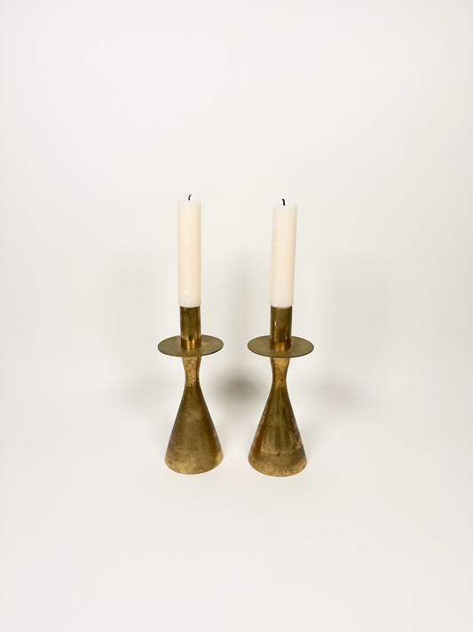 Vintage Brass Candle Holders