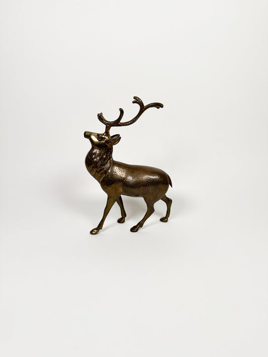 Large Brass Reindeer